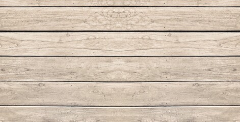 Fototapeta na wymiar Old light color wood wall for seamless wood background and texture.