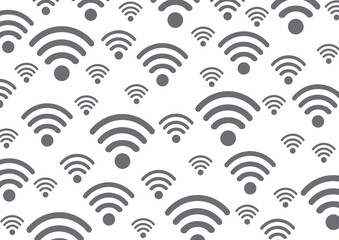 random wifi symbols for background. Online media concepts, vector illustration