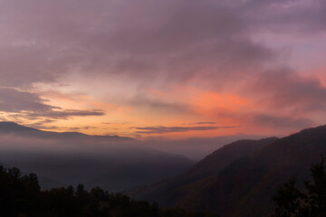 Salata di Vobbia, alba invernale