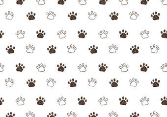 猫の足あと柄イラスト背景