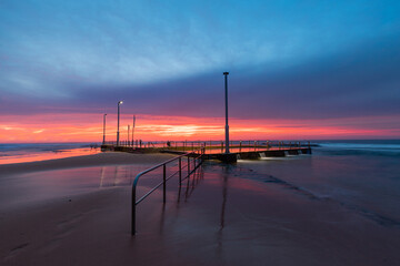 Sunrise view of Mona Vale rockpool.