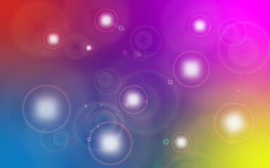 Multicolored curcle abstract background