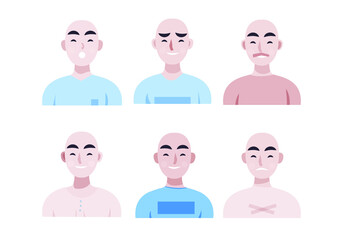 simple vector avatar flat design