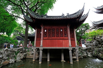Fototapeta premium China classical architecture in Yu Garden, Shanghai, China