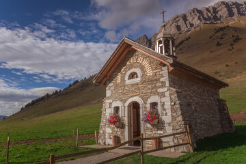Notre Dame des Neiges, col des Aravis, Haute Savoie, France
