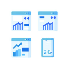 simple icon design for market trading economy