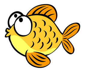 Cute cartoon fish illustration