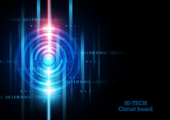 Circuit technology background with hi-tech digital data