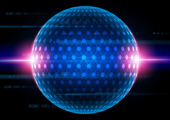 Circuit technology background with hi-tech digital data