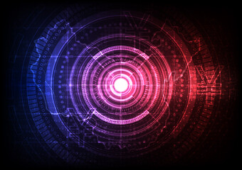 Circuit technology background with hi-tech digital data