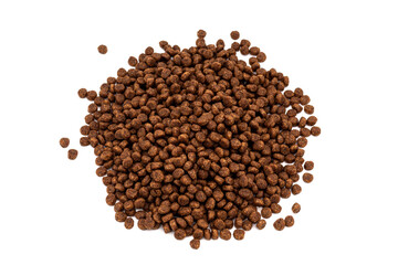 Dogs grains food isolated on a white background