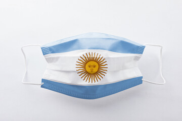 Argentina Flag on face mask