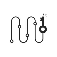 black minimal route like quest points