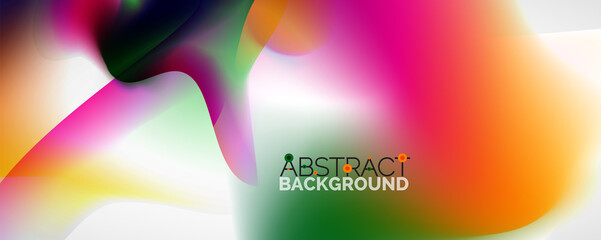 Fluid color gradient abstract background, trendy colorful wallpaper. Vector illustration for placards, brochures, posters, banners and covers