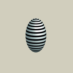 easter egg with ribbon