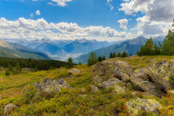 Francia, Colle del Granon, vista verso Briancon