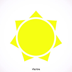 sun icon icon isolated on white background