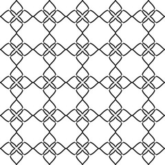 Islamic design element in doodle style, seamless pattern