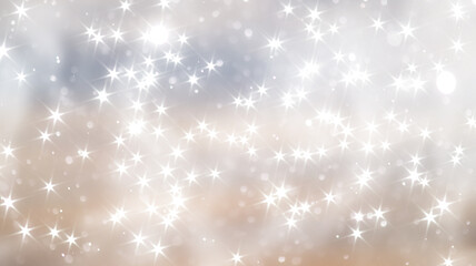 blue snowfall bokeh background, abstract snowflake background on blurred abstract blue