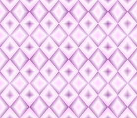 Seamless pattern with volumetric geometric design in pink colors. Vector. Trendy design for textile, fabric, wallpaper, paper, banner or poster.