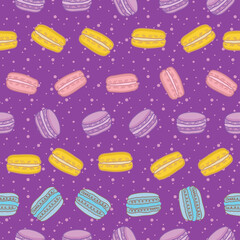 Macaroon vector repeat pattern design-06