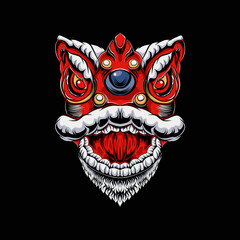 Vector illustration of a mecha robot