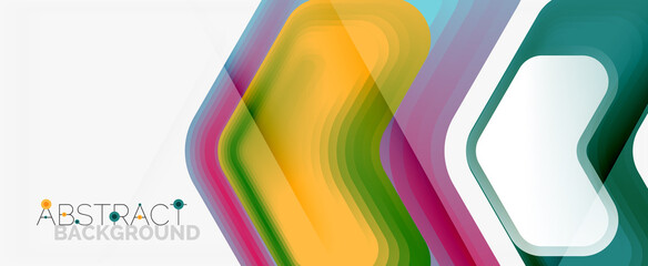 Vector 3d arrow geometric composition, abstract background for business or technology presentation, internet poster or web brochure cover, wallpaper