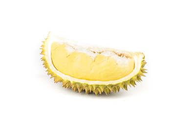 Durian fruit isolated on white background