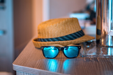 sunglasses on the beach