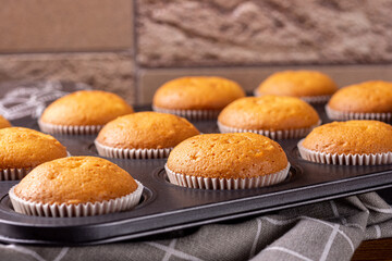 muffins on a plate