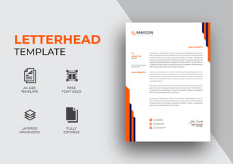 real estate and corporate business letterhead template design in Illustrator easy editable file