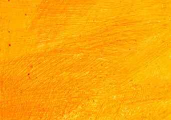 Texture of a canvas covered with paint close-up. Macro shooting of paint strokes