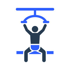Shoulder press exercise icon