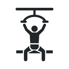 Shoulder press exercise icon