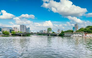 Naklejka premium West Lake Cultural Square, Hangzhou, Zhejiang Province, China