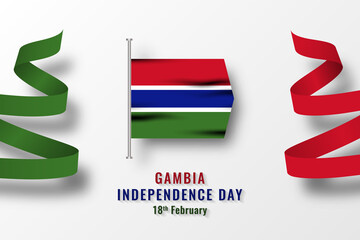 Gambia independence day ceebration backgound