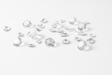 diamonds isolated on white - 411444748