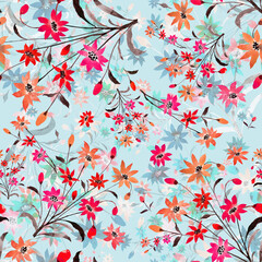 seamless pattern with flowers