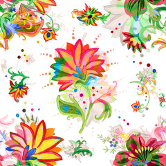 seamless abstract floral background