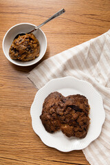 homemade cookies and a scoop of cookie dough