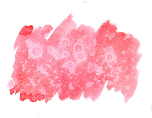Watercolor red spot texture.