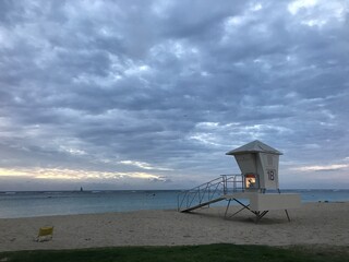 Beach lifeguard tower 