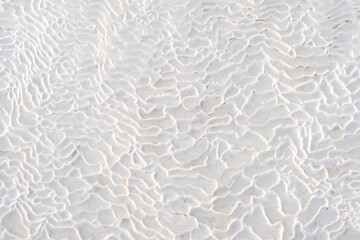 An abstract white background formed by geothermal waters.