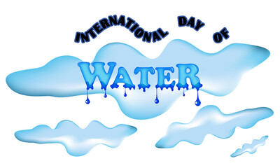 Naklejka premium international day of water