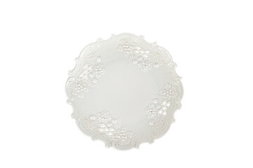 porcelain plate isolated on white background