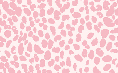 Abstract modern leopard seamless pattern. Animals trendy background. Pink decorative vector stock illustration for print, card, postcard, fabric, textile. Modern ornament of stylized skin
