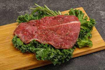 Raw beef steak for grill