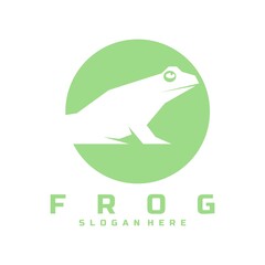 frog logo icon design vector