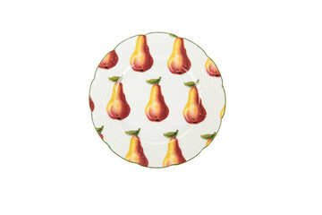 porcelain plate isolated on white background