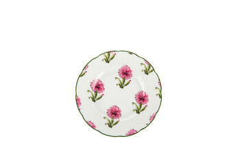 porcelain plate isolated on white background